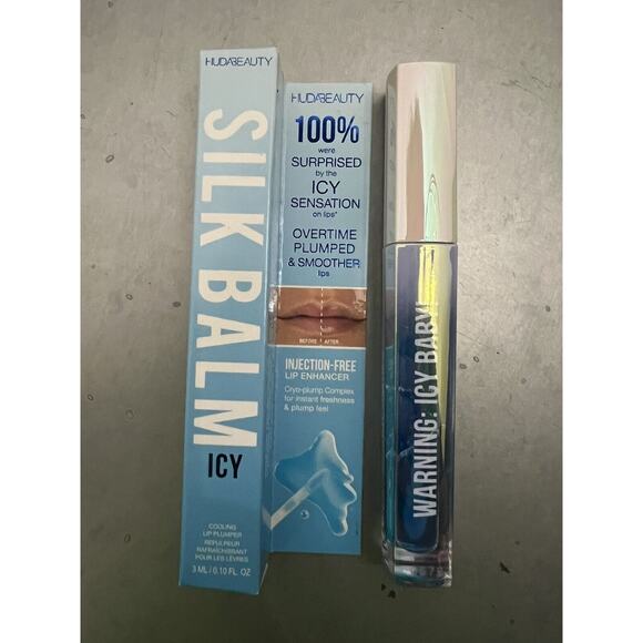 HUDA BEAUTY Other - HUDA BEAUTY Silk Balm ICY Cooling Limp Plumper Cryo Frost 3 ml .10 fl oz New